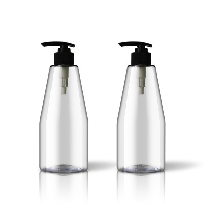 Korea 500ml luxury plastic preform PET spray bottle 28/410 neck with lotion pump