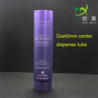 Round cosmetic twist up tube container for body lotion packaging